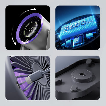 High Speed Portable Fan Charging Tilt Angle and Wall Mount Slot