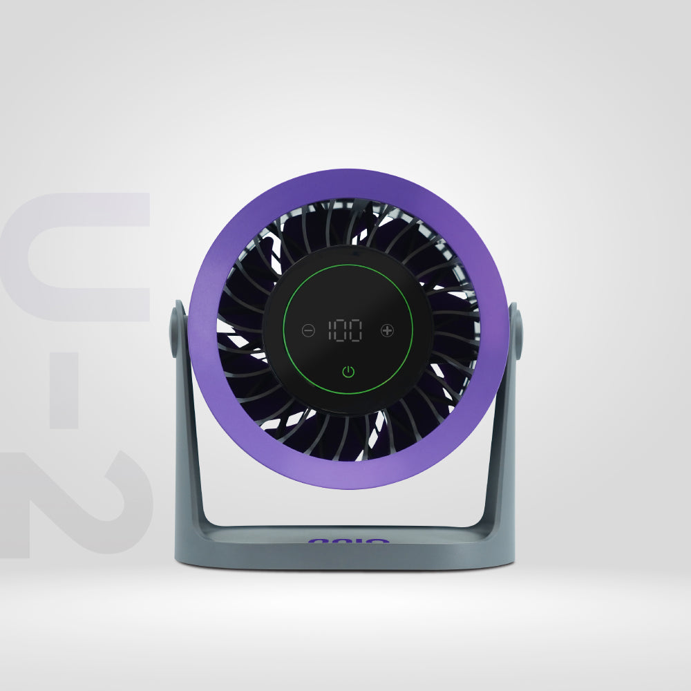 U-2 High Speed Portable Fan, 3600mAh, 100 Speed, Digital Display & Control