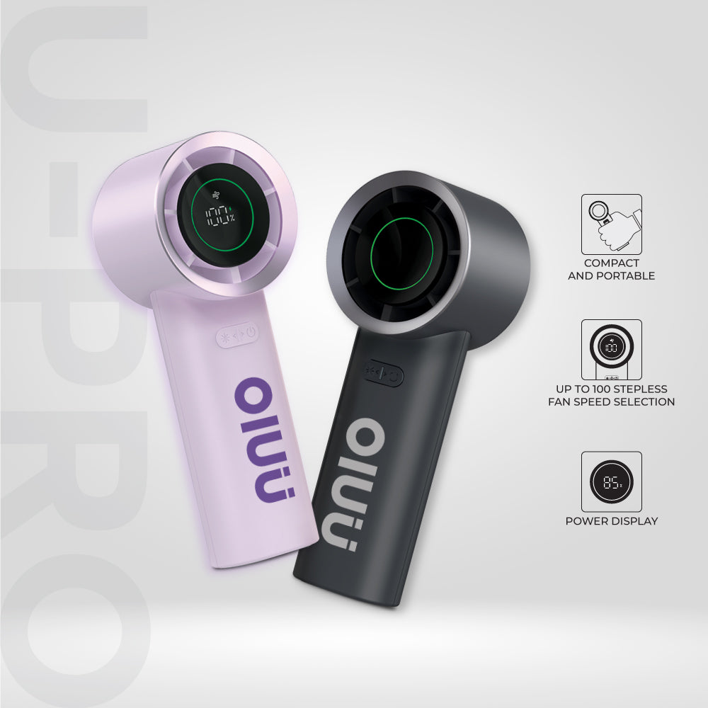 U-PRO 100-Speed USB-C Portable Handheld Fan Strong Wind & Fast Cooling