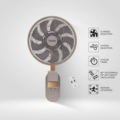 WALLIE-300 12" BLDC Air Circulation Fan with Remote Control